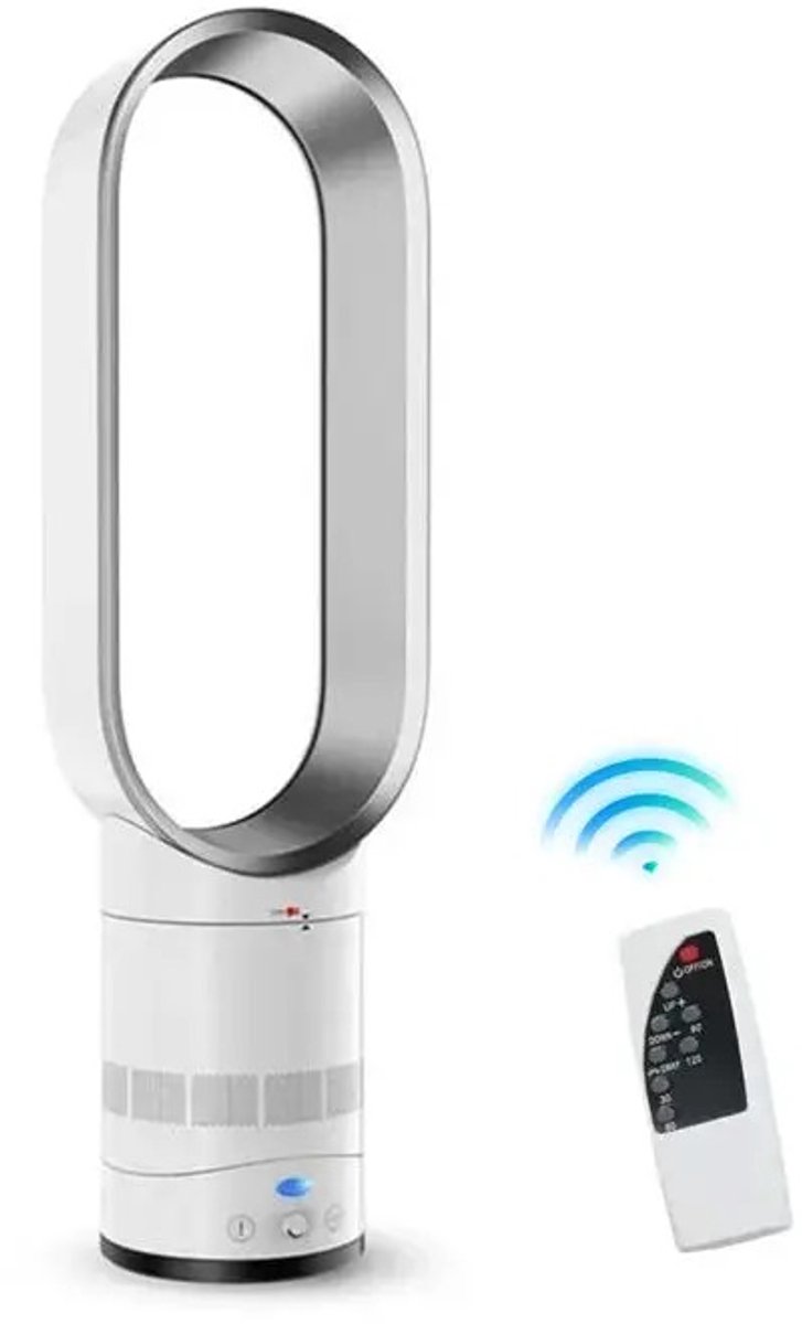 Pelor Bladloze Torenventilator 16 Inch – Afstandsbediening – Timer 120 Min - Negatieve Ionen – Stille Modus – 80° Oscillatie