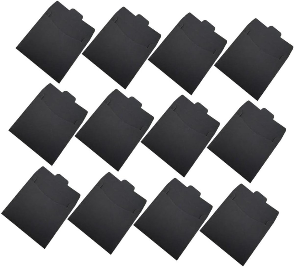 SOPOTUTU 100 Stuks envelop verpakking zak CD papieren hoesjes dvd hoezen CD -hoes dvd hoes halloween omhult CD-hoezen aan de binnenkant kraft CD-hoes halloween-avond Zwart