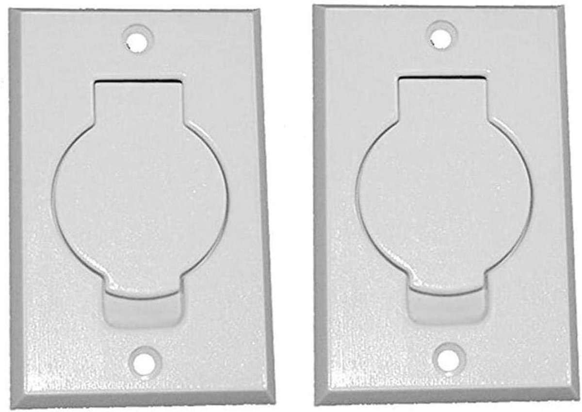 Inlaatkleppen - Centrale Vac - Stofzuigen - Laagspanningsaansluiting - 2 stuks - Wit