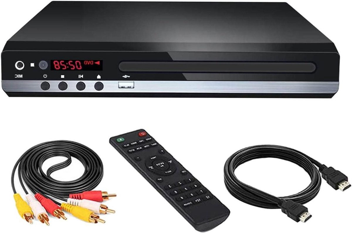 Dvd Speler - Cd Speler - Thuis Films Kijken - Regio Vrij - Compact Formaat - Zwart
