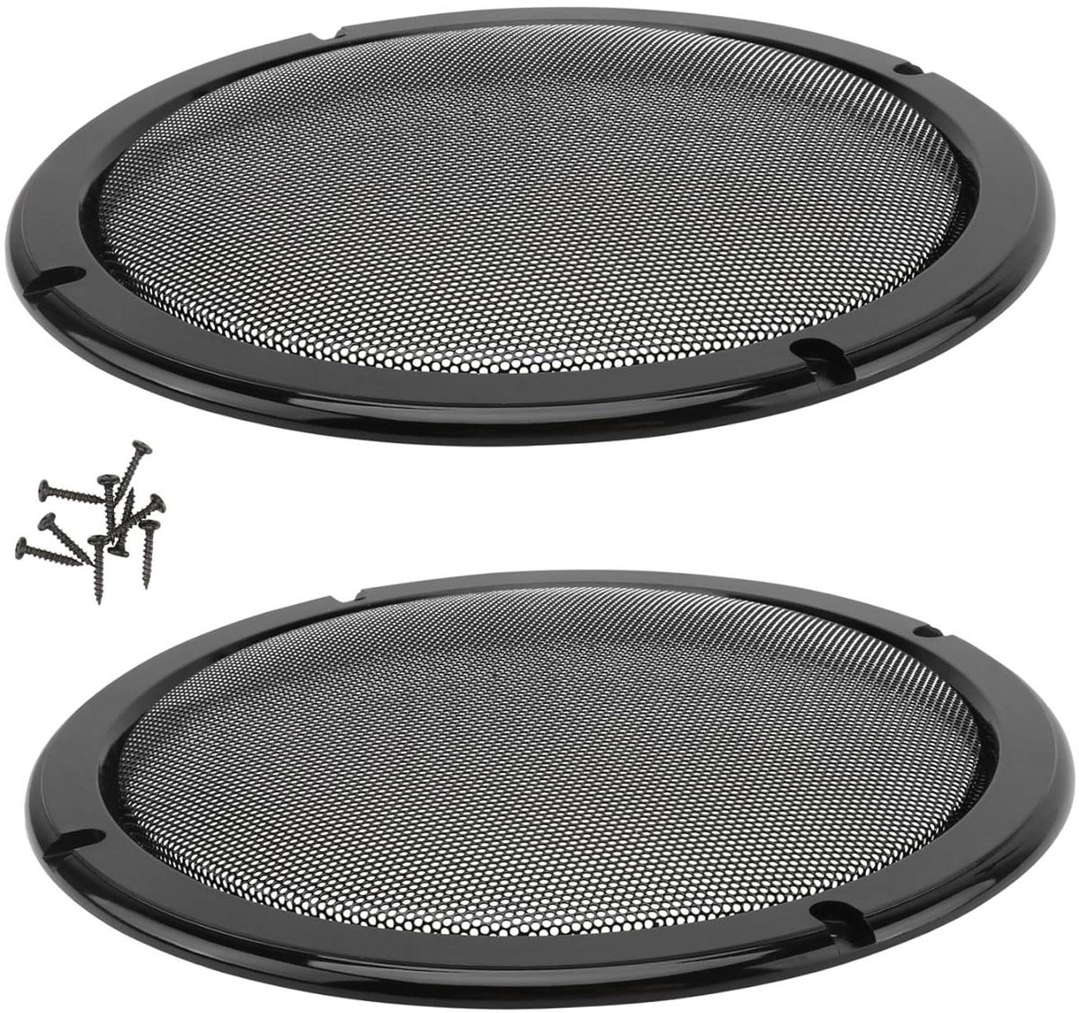 Luidspreker Beschermhoezen - Speaker Grills - Audio Bescherming - Stalen Constructie - 22 cm Diameter - Zwart