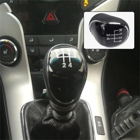 Versnellingspookknop - Pookknop hoofd - Auto interieur - Comfortabel gevoel - 5 versnellingen - Zwart — afbeelding 3