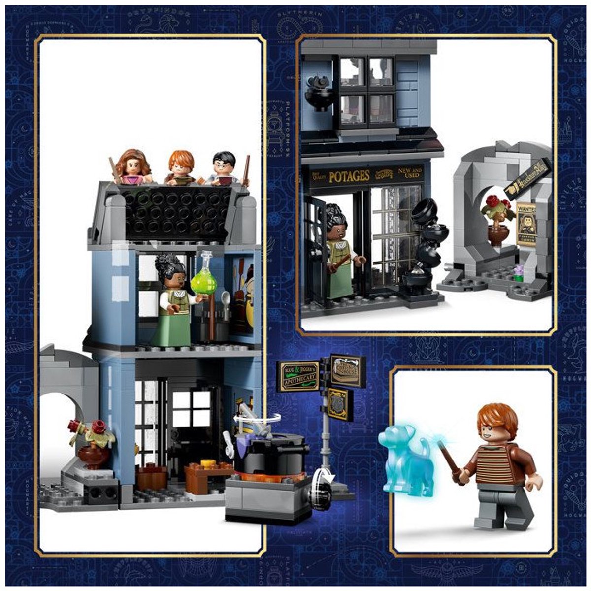 LEGO Harry Potter Verdonkeremaansteeg Tovenaarswinkels Speelgoedwinkel Set voor Kinderen 76471 — afbeelding 8