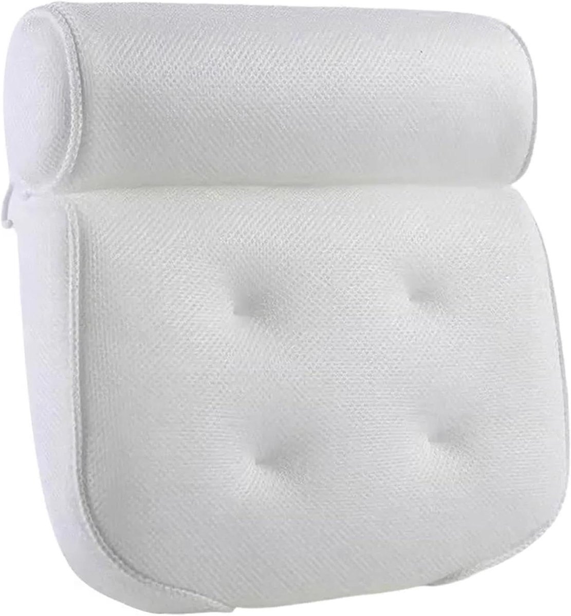 Badkussen met Antislip Zuignappen – 3D Mesh Badkuipkussen – Hoofd- en Neksteun – Luxe Spa Kussen voor Thuis