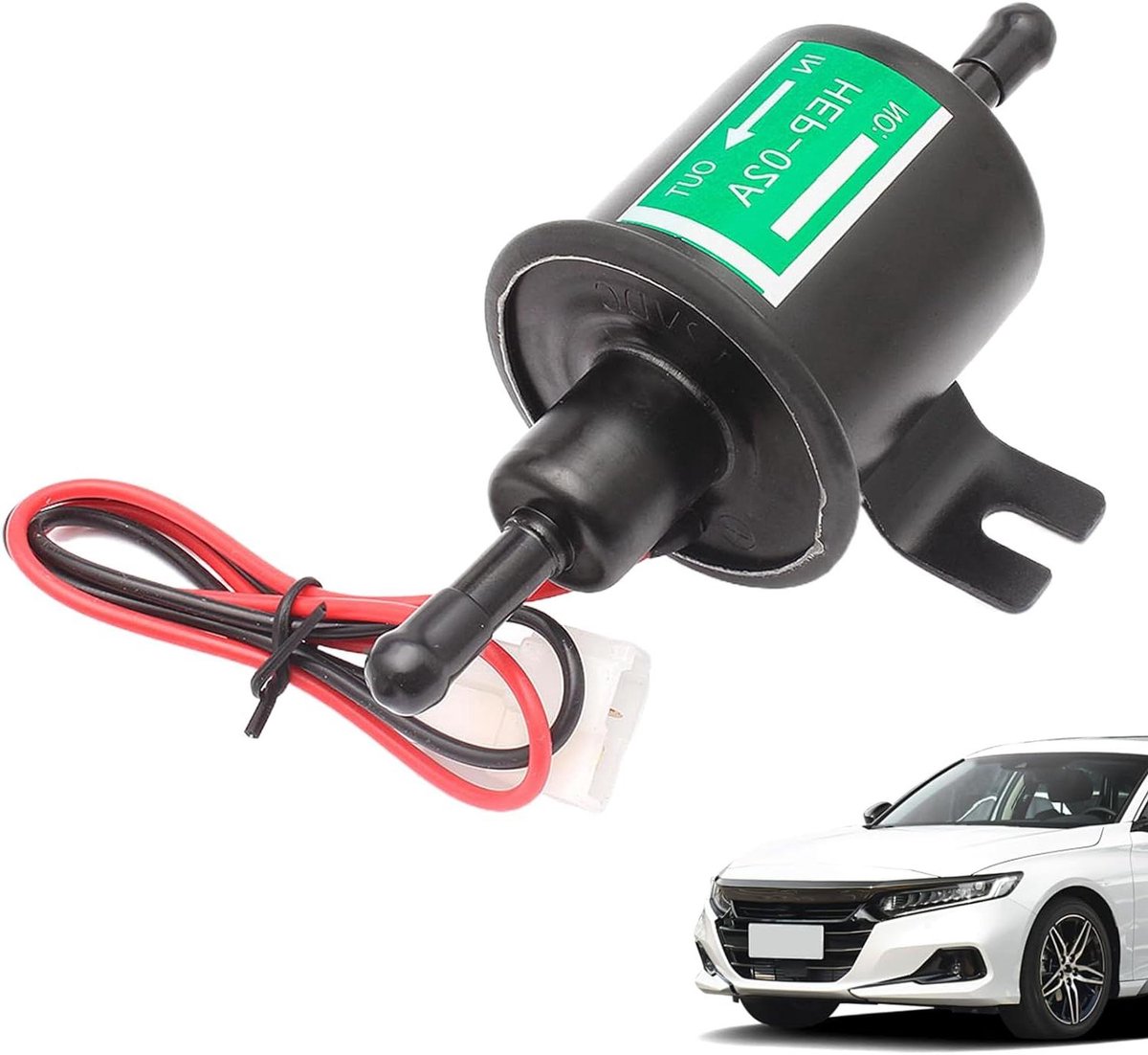 Elektrische Oliepomp - Hulp Pomp - Motor Onderhoud - Efficiënte Vervanging - 12V - Zwart