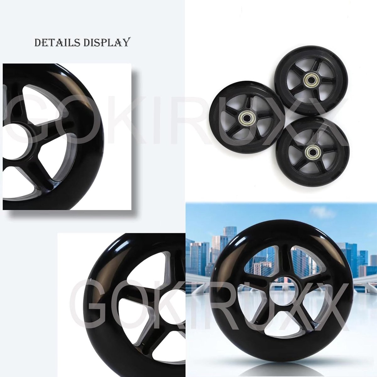 Skeelerwielen - Reservewielen Rolschaatsen - Snel Skaten - Hoge Rebound PU - 100 mm 88A - Niet gespecificeerd