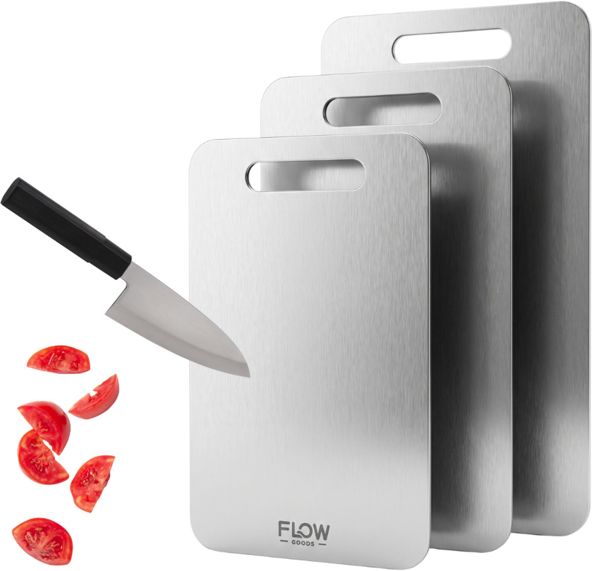 Flow Goods RVS Snijplank 3 stuks