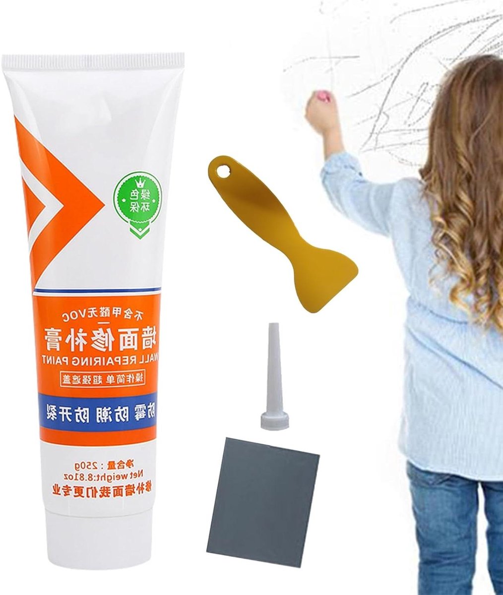 Muurreparatie Pasta - Scheur Reparatie Kit - Wanden Herstellen - Vochtbestendige Werking - 250g - Wit