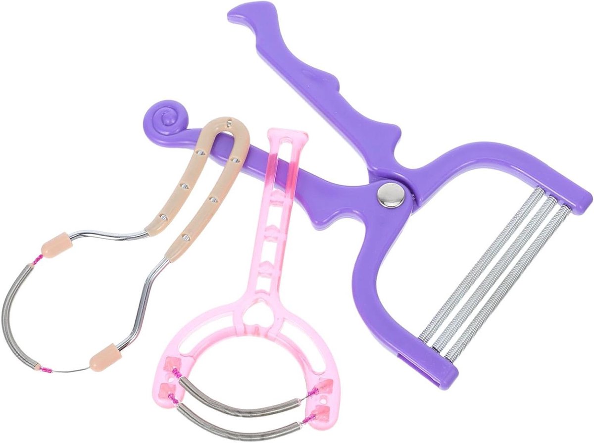 Gezichts Haarverwijderaar - Gezichts Epilator - Gezichtshaar Verwijderen - Dubbele Veer Systeem - 11.5 x 6 cm - Assorti