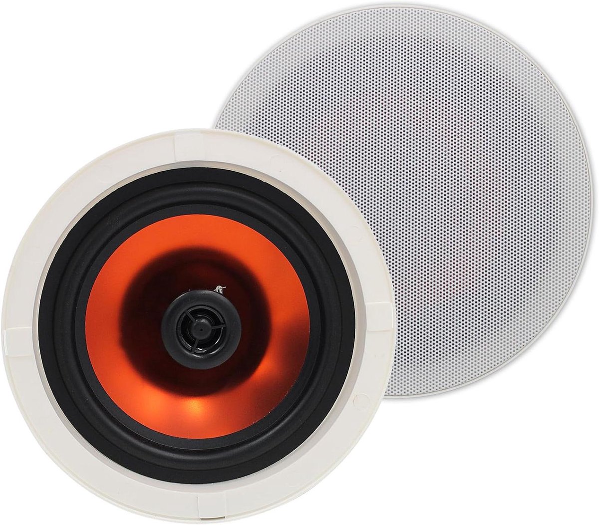 Inbouw Speakers - Plafondspeakers Set - Muziek Streamen - Waterdicht Ontwerp - 8 inch - Wit