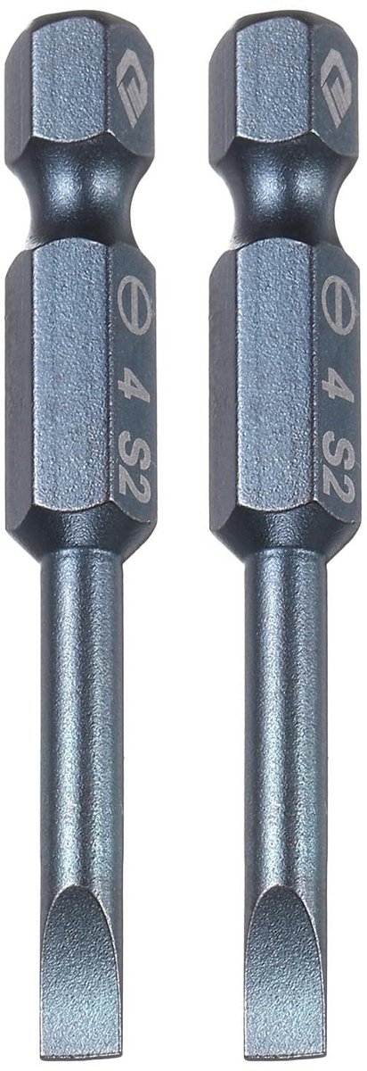 Dailygoods - 2-delige SL4 Magnetische Schroevendraaier Bits 4mm - S2 Staal