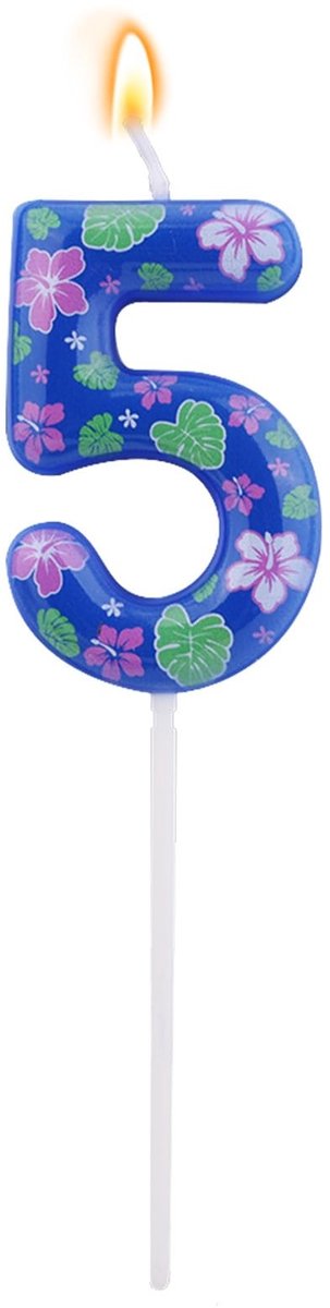 Dailygoods - Cartoon Verjaardagskaars met Nummer, Taarttopper voor Kinderfeestje