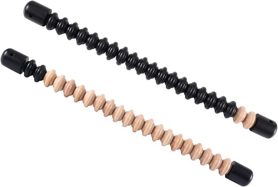 Scoreteller - Puntenteller Abacus - Spel Score Bijhouden - Robuust Licht Metaal - 40 x 6 cm - Houtkleur Zwart — afbeelding 2