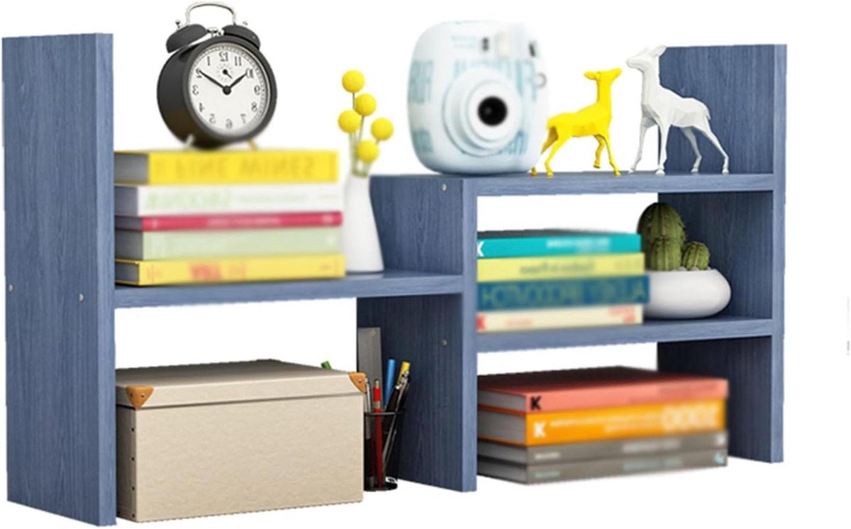 Bureau Organizer - Opbergrek - Bureau Opruimen - Uitschuifbaar Ontwerp - 60x17x35CM - Wit