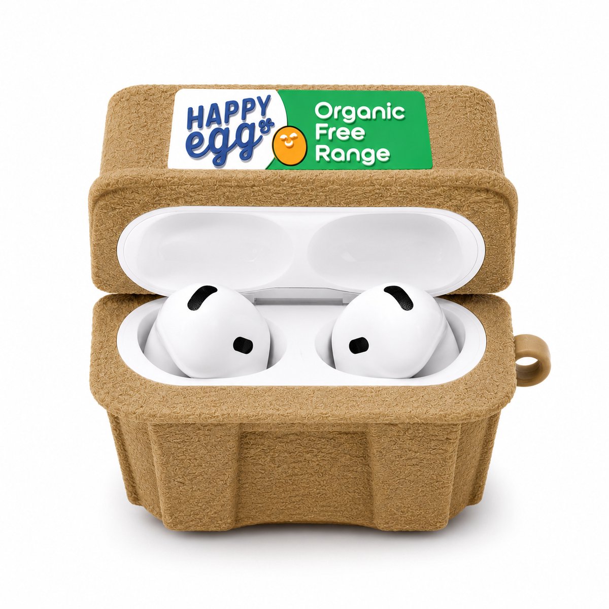 Eierrekje AirPods 4 Hoesje - Grappige Siliconen Beschermhoes in Eierdoos Design - Schattig Cartoon Case voor Apple AirPods 4 - Schokbestendig - Leuk Cadeau voor Mannen en Vrouwen