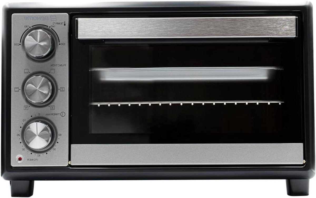 Elektrische Oven - Keukenoven Tafelmodel - Gelijkmatig Koken - Zelfreinigende Coating - 38 Liter - Zwart