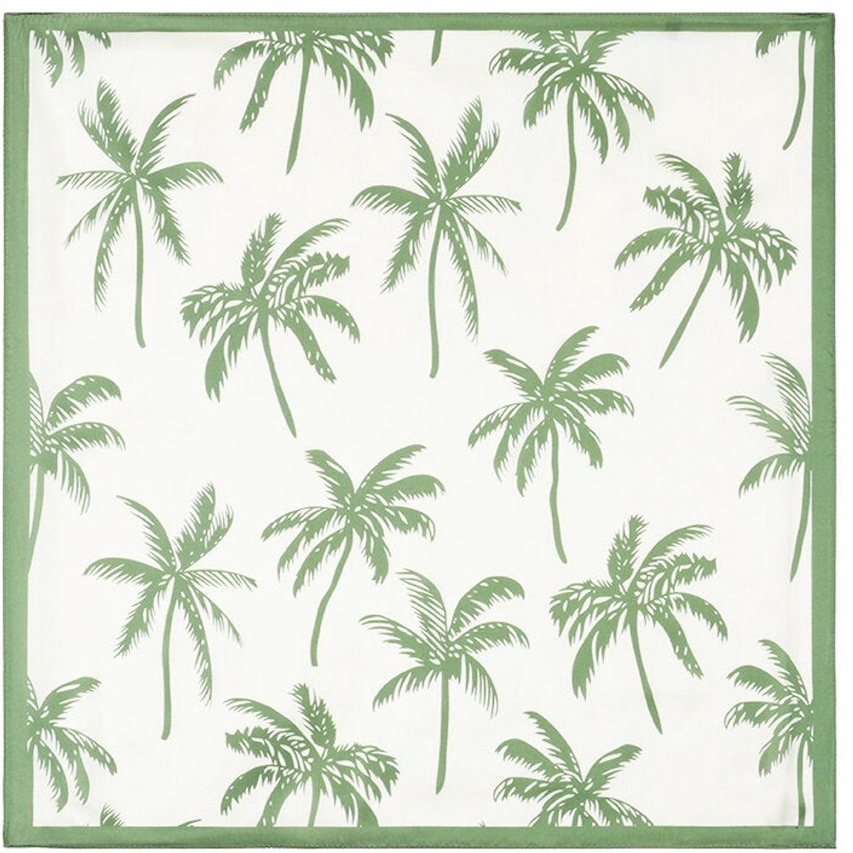 Zomersjaals met plantenmotief, casual, polyester, vakantie-/strandaccessoires