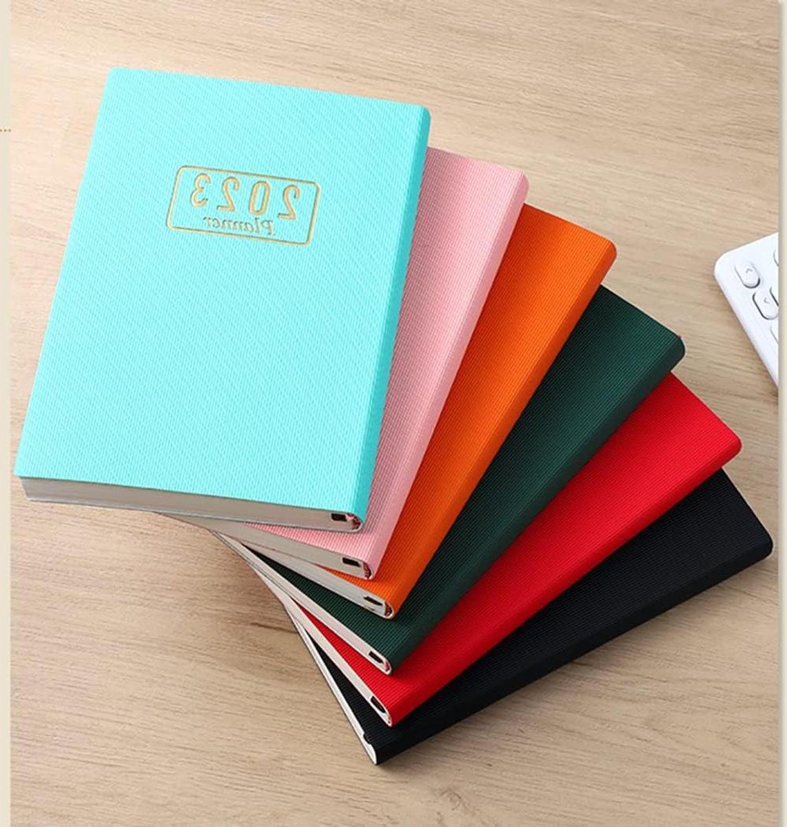 Afsprakenboek - Weekplanner Dagboek - Planning Maken - Zacht Flexibel Cover - 15x20.8cm 2 Stuks - Oranje