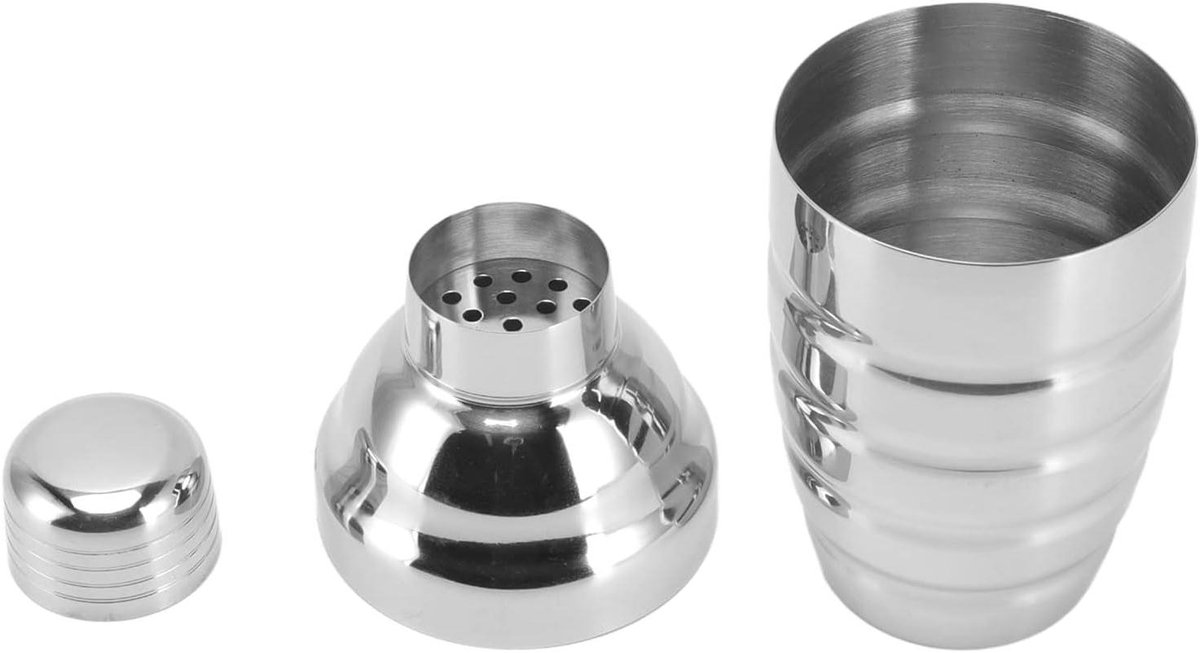 Cocktailshaker - Bar mixer - Drankjes maken - Lekvrij schroefdraad - 700ML - Zilver