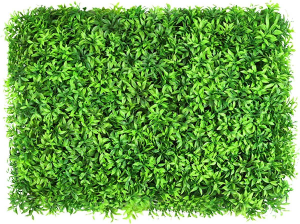 Kunstmatige Buxuspanelen - Groene Wandpanelen - Privacy Creëren - Duurzaam PE Materiaal - 8 Stuks 40x60cm - Groen