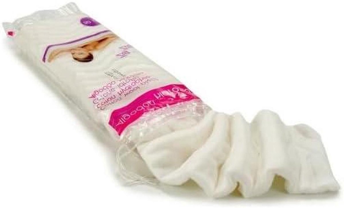 Katoen Pads - Katoen Wipes - Hygiënisch Werken - 50 Gram Capaciteit - 24 Stuks - Wit