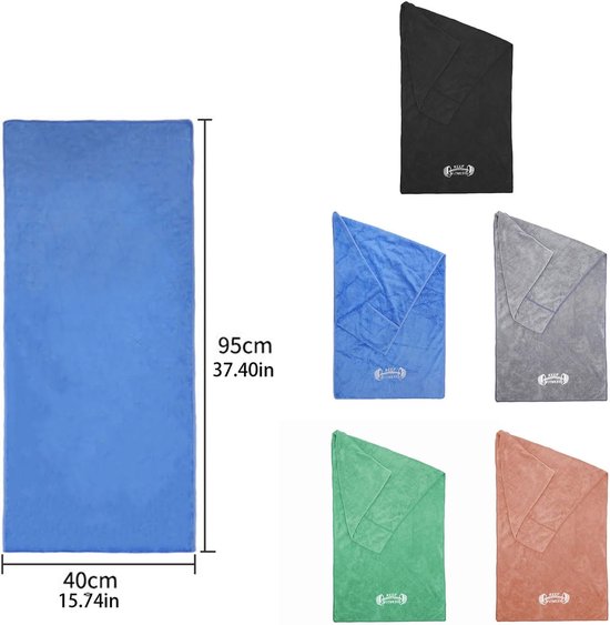Sneldrogende Handdoek - Microfiber Doek - Sport & Fitness - Zeer Absorberend - Diverse Maten - Meerdere Kleuren — afbeelding 5