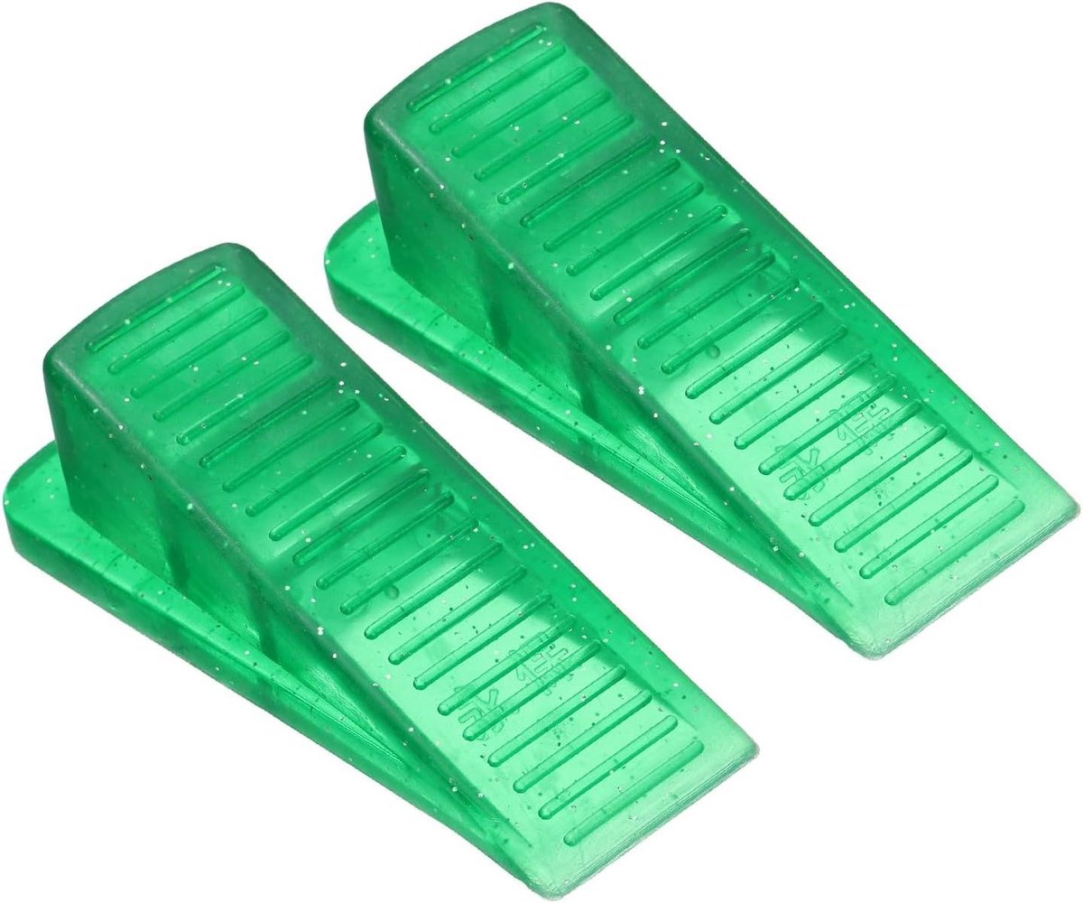Deurstoppers - Deurwig - Voorkom Deurslag - Antislip Siliconen - 2 stuks - Groen
