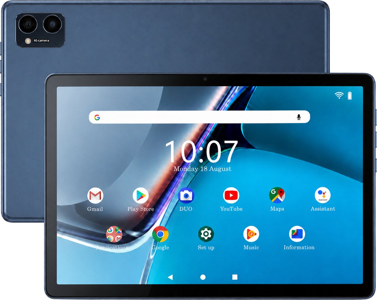 Elementkey Ai-SmartTab 10.1 Inch Android Tablet – 12GB RAM – 384GB Opslag – 4G LTE Dual SIM – Full HD IPS – 8000mAh