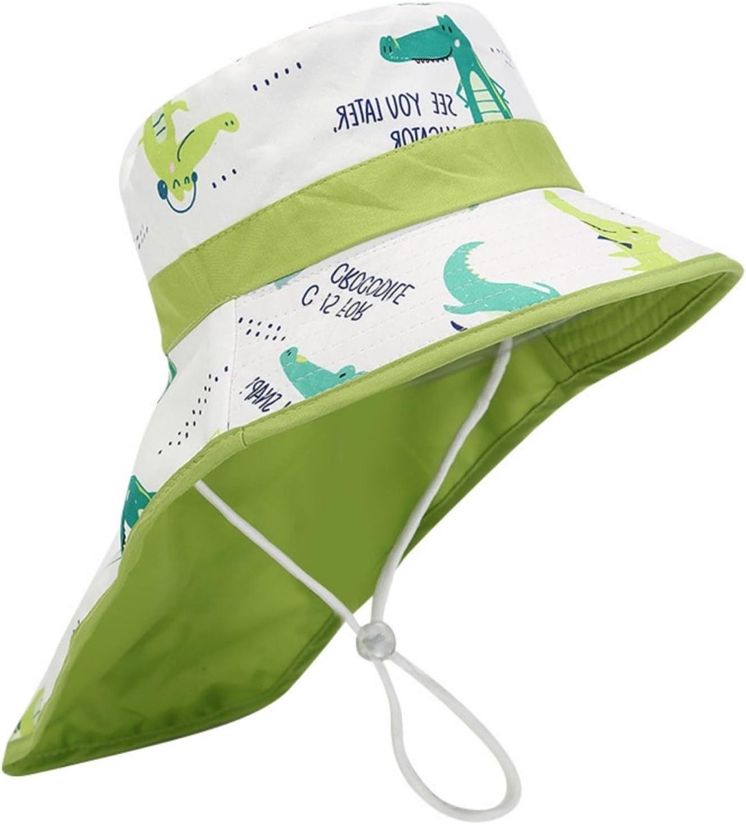 Kinder Zonnehoed - Vissershoedje Jongens - Zomerse Bescherming - Verstelbaar - 15 x 10 x 2 cm - As Shown