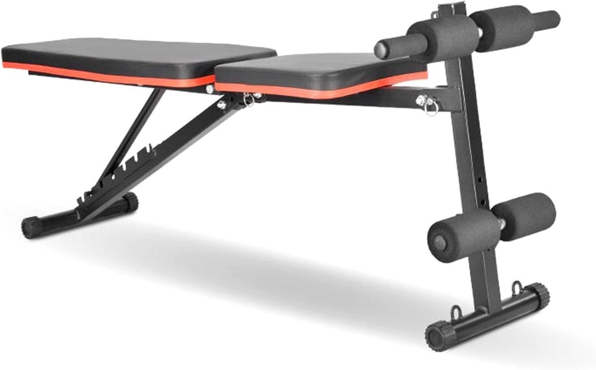Verstelbare Gewicht Bank - Trainingsbank Krachttraining - Full Body Workout - Opvouwbaar 3 Seconden - 660 LBS Draagvermogen - Zwart
