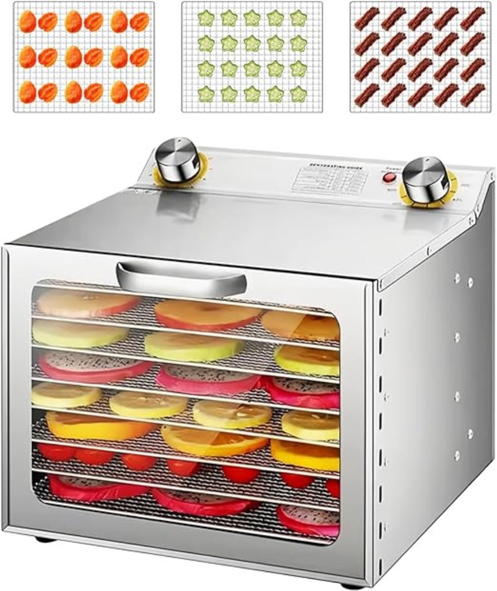 RWB® Voedseldroger - Dehydrator - Droogoven - Wit - 34cm x 30cm x 31cm