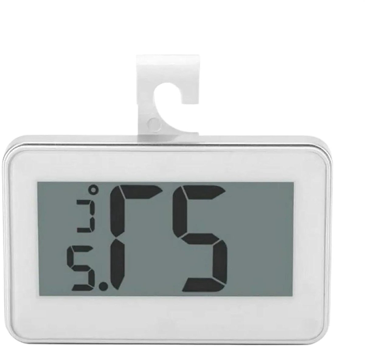 Digitale Koelkastthermometer - Temperatuurmonitor Koelkast - Voedsel Kwaliteit Bewaken - Waterdichte Sensor - 7 cm - Wit