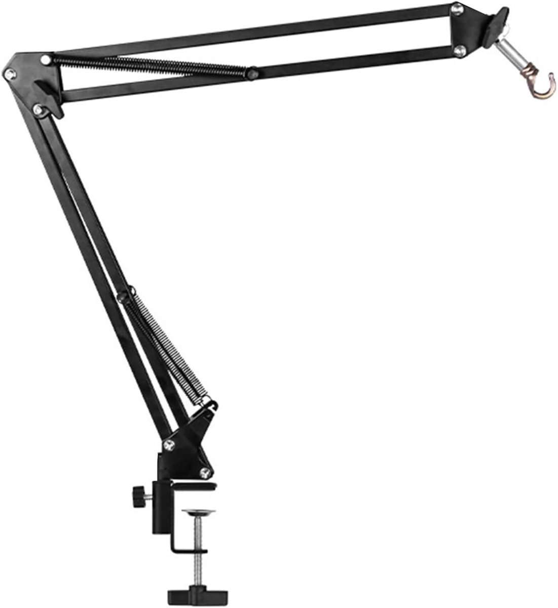 Camping Lichtbeugel - Lantaarn Houder - Outdoor Verlichting - Opvouwbaar & Draaibaar - 16.14 inch Lengte - Zwart