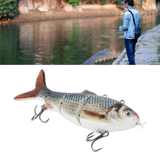 Robotic Swimming Lure - Meerdere Elektrische Lures met Groene LED Licht - Oplaadbaar voor Dag en Nacht Vissen — afbeelding 2