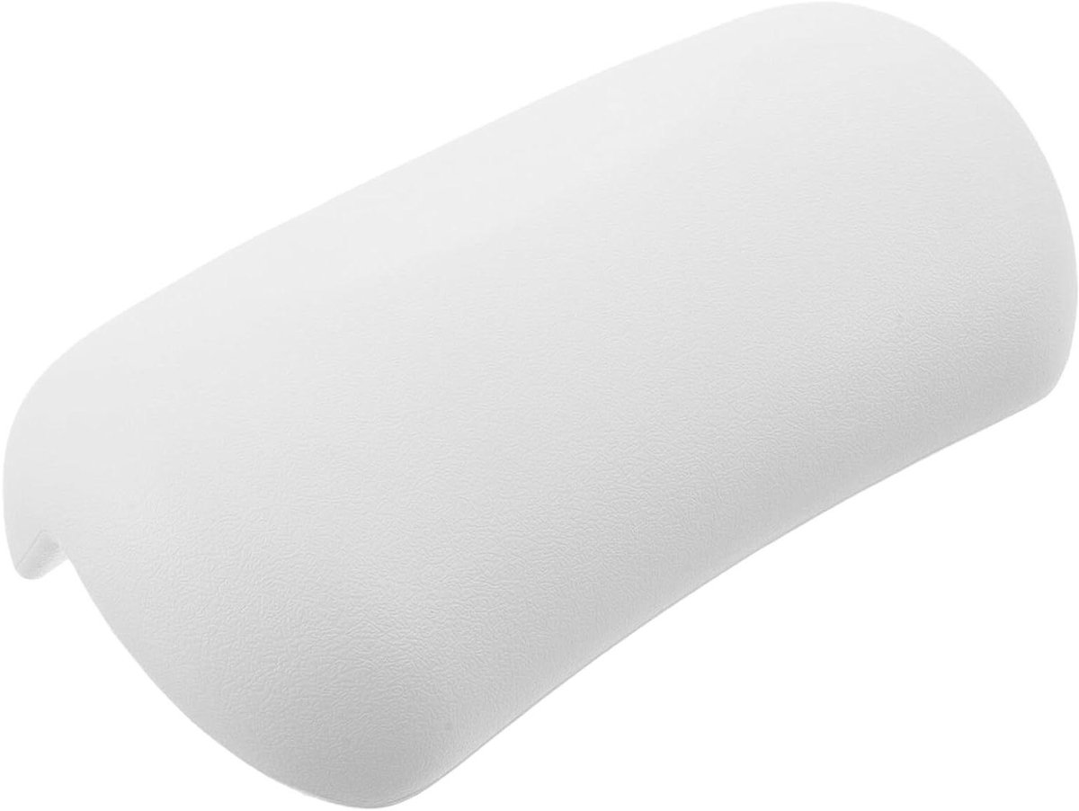 Ergonomisch Badkussen - Neksteun Ligbad - Ontspanning Thuis - Sterke Zuignappen - 25.6 cm - Wit