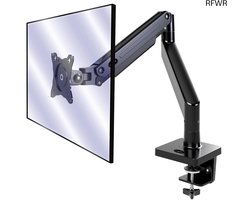 Monitor Arm - Schermhouder Bureau - Ergonomisch Werken - Gasveer Verstelbaar - 24-40 Inch - Zwart
