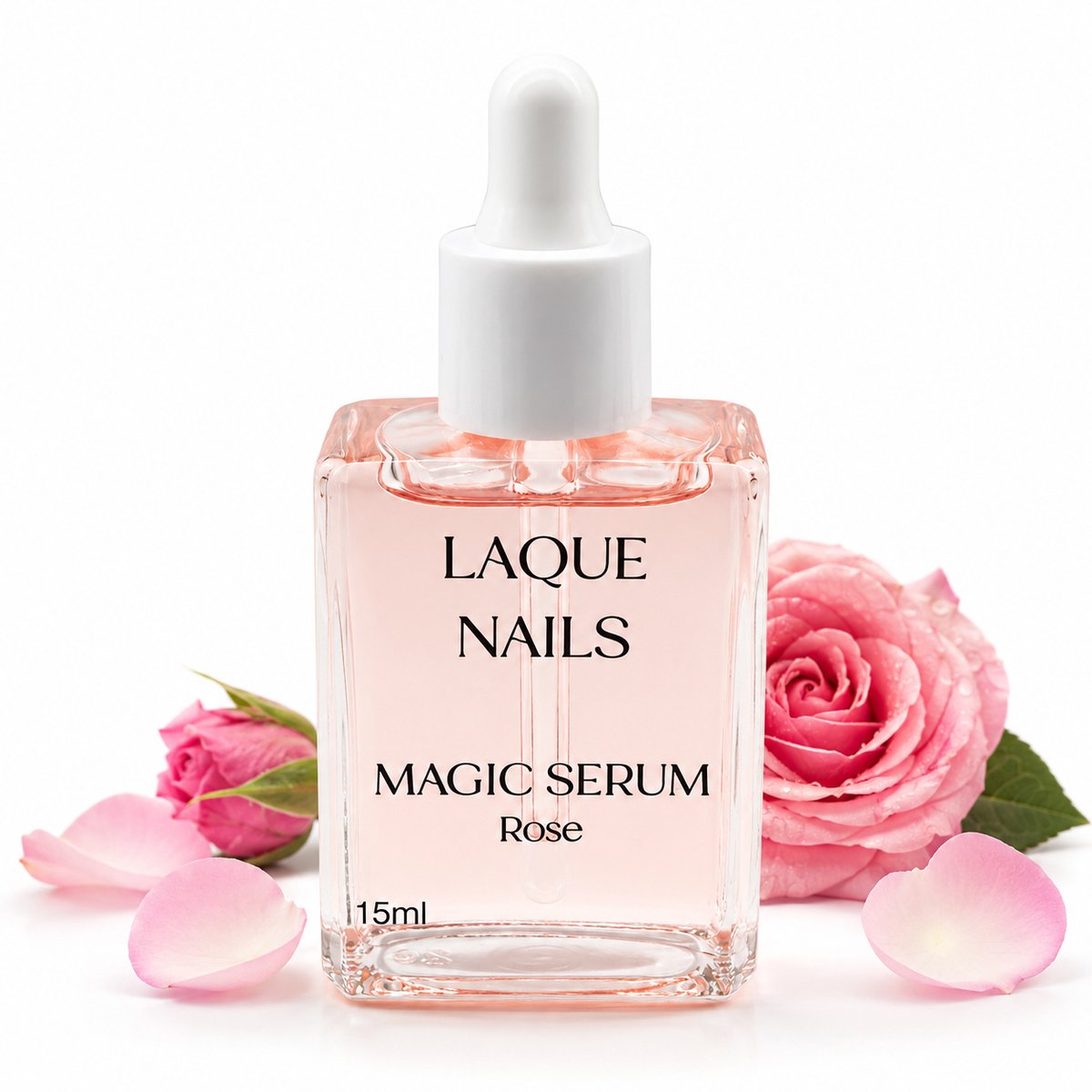 Limea Laque Magic Serum – Nagelriemolie - Rozen geur 15ml - 100% organisch met Vitamine E - verminder rode huid