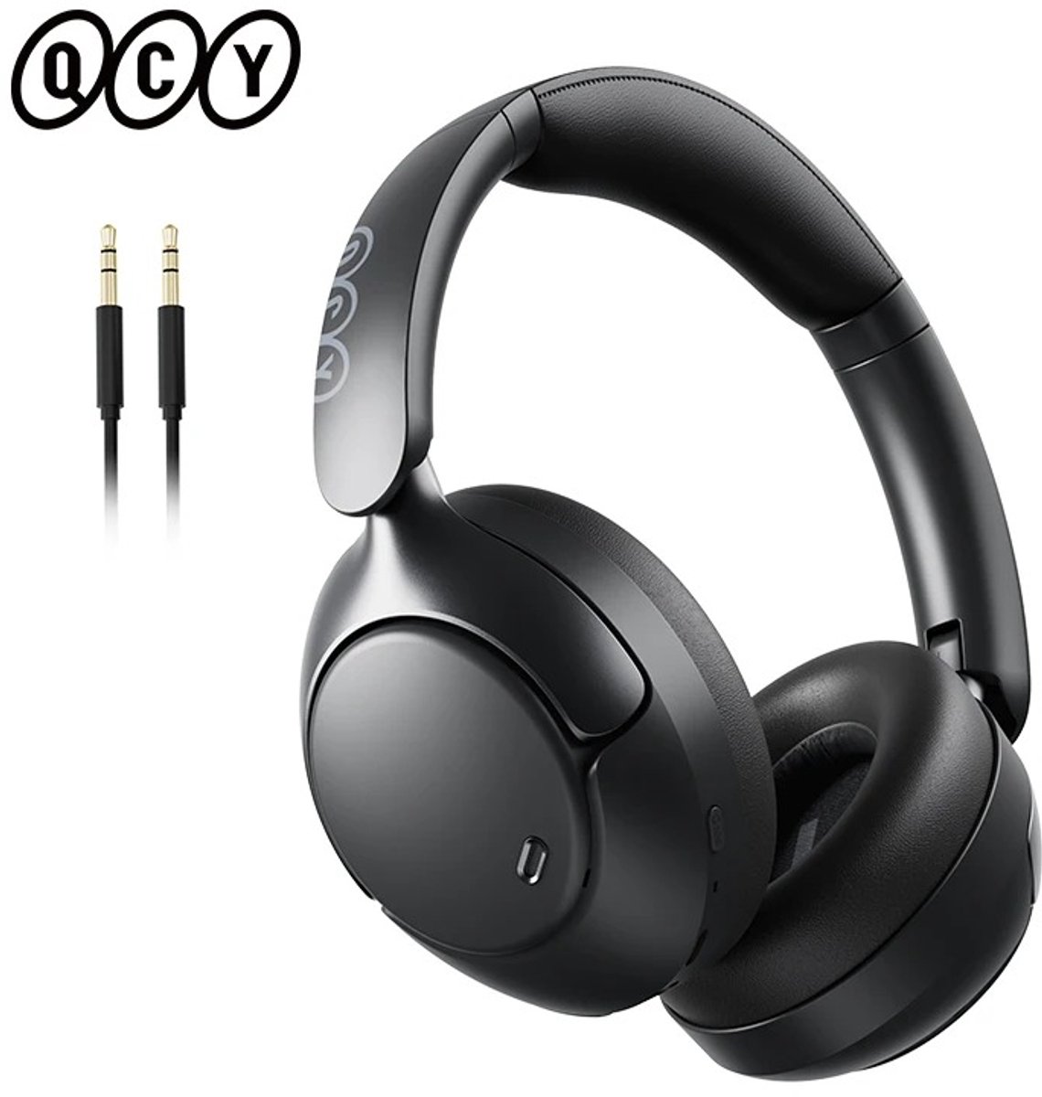 NordHaus Draadloze Koptelefoon - ANC Over-Ear Headset - Hi-Res Audio met LDAC - Bluetooth 5.4 - 55 Uur Batterijduur Zwart