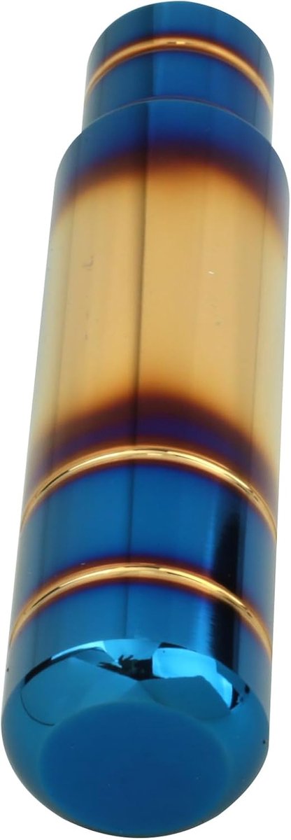 Versnellingspookknop Aluminium - Schakelknop Sportief - Comfortabel Rijden - Universele Pasvorm - 3 Adapters - Goud Blauw — afbeelding 4