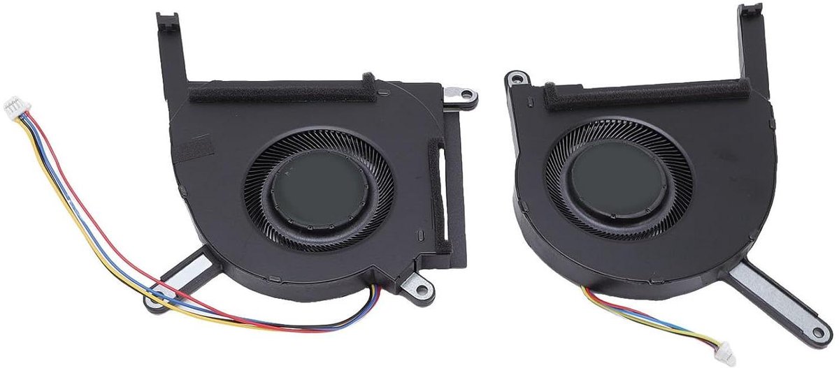 Laptop Koelventilatoren - CPU GPU Fans - Efficiënte Warmteafvoer - Duurzaam Aluminium ABS - DC5V - Zwart
