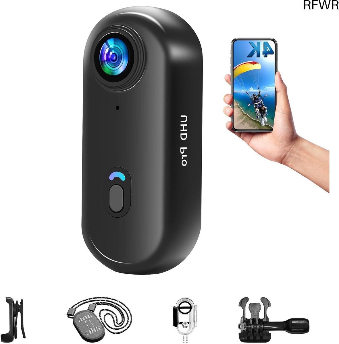 Mini Actie Camera - Onderwater Camera - Avonturen Vastleggen - 4K UHD Resolutie - 30 Meter Waterdicht - Zwart