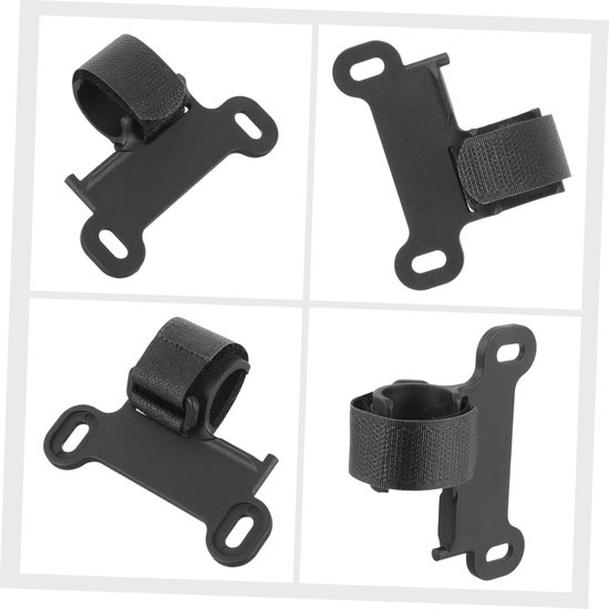 Fiets Pomp Beugel - Fietspomp Houder - Fietsen Onderhoud - Lichtgewicht Nylon - 8 cm - Zwart — afbeelding 2