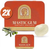 Mastic Bundel 2x40g – 100% Natuurlijke Kaaklijn Trainer - Harde Kauwgom uit Chios - Suikervrij - Kaaktrainer - Halal