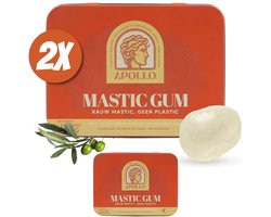Mastic Bundel 2x40g – 100% Natuurlijke Kaaklijn Trainer - Harde Kauwgom uit Chios - Suikervrij - Kaaktrainer - Halal