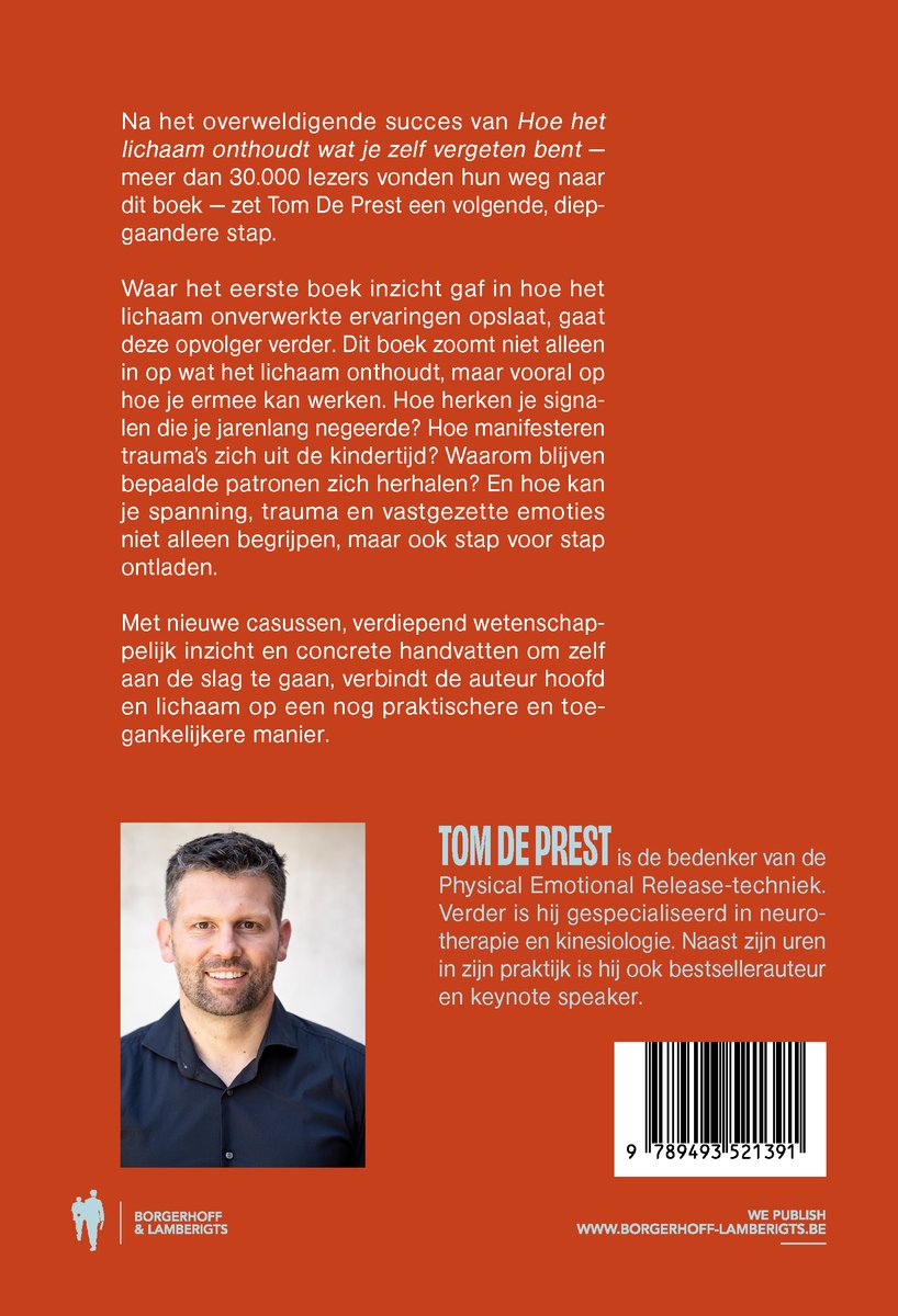 Hoe het lichaam blijft onthouden wat je zelf vergeten bent - back cover