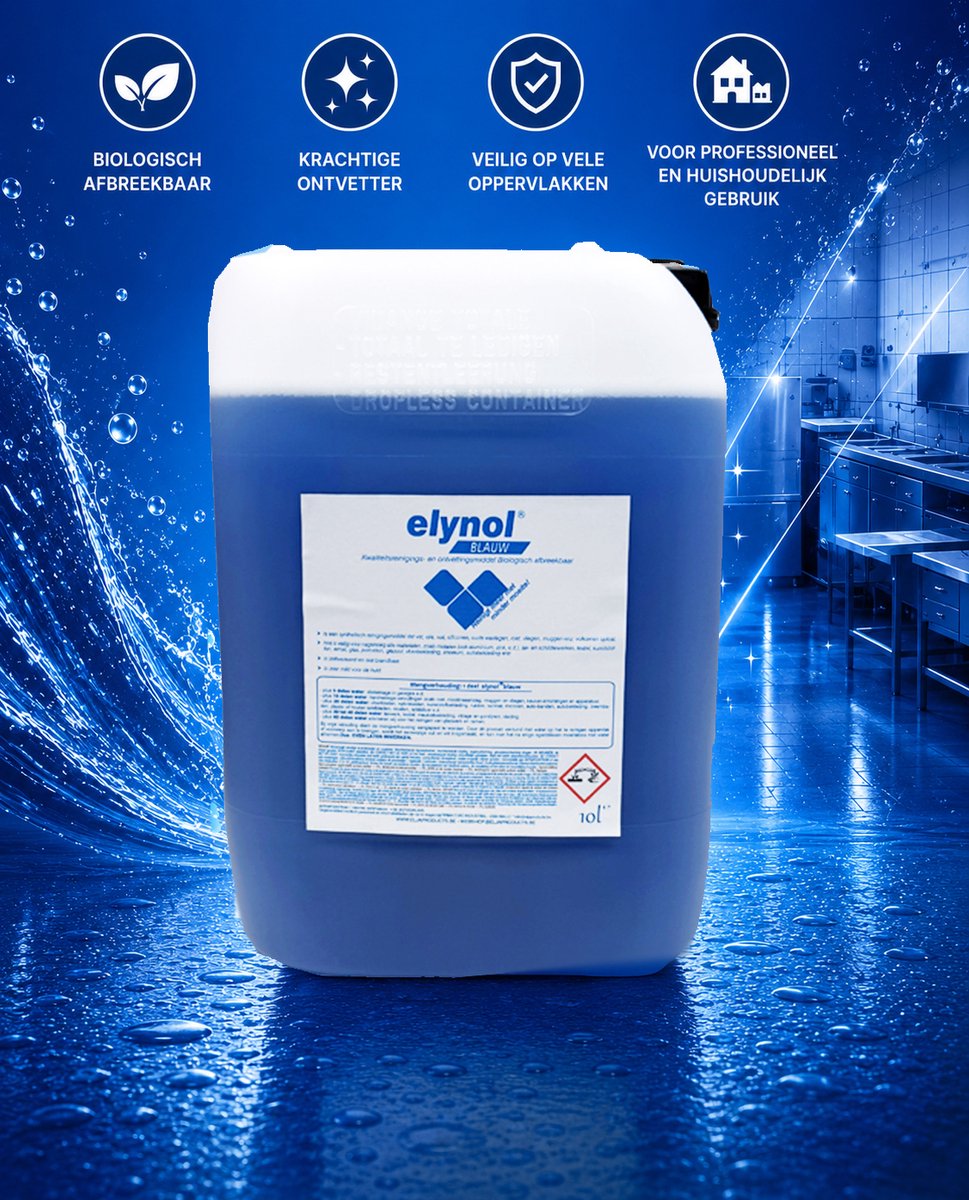 Elynol Blauw Superreiniger | 10L | SuperOntvetter
