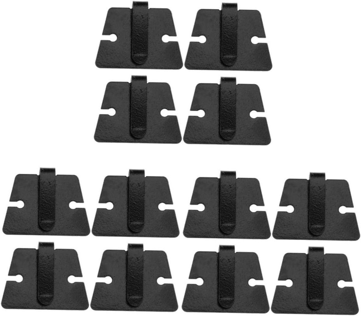Microfoon Houders - Hanger Clips - Auto Organisatie - Metaal Materiaal - 12 Stuks - Zwart
