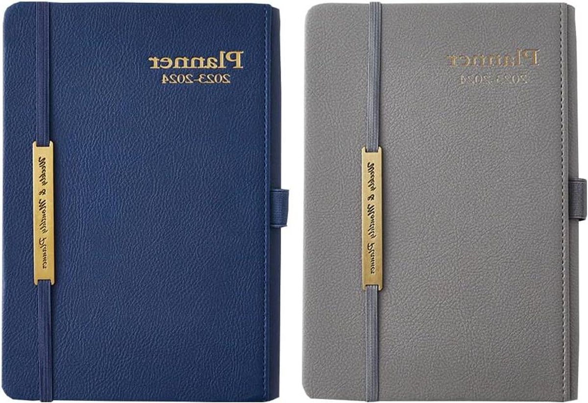Maandelijkse Planner - Agenda Boek - Plannen Maken - Elastische Band - A4 A5 - Zwart