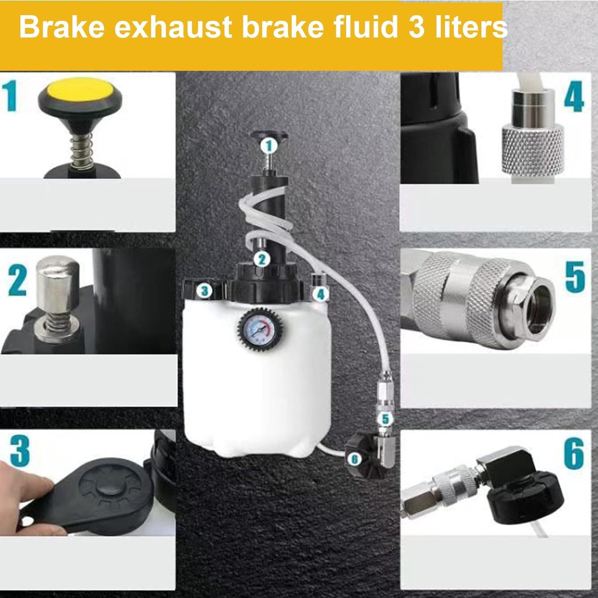 Remvloeistof Bleeder Kit - Ontluchter Pomp - Auto Onderhoud - Snel Ontkoppelbaar - 35x21x18 cm - Niet gespecificeerd