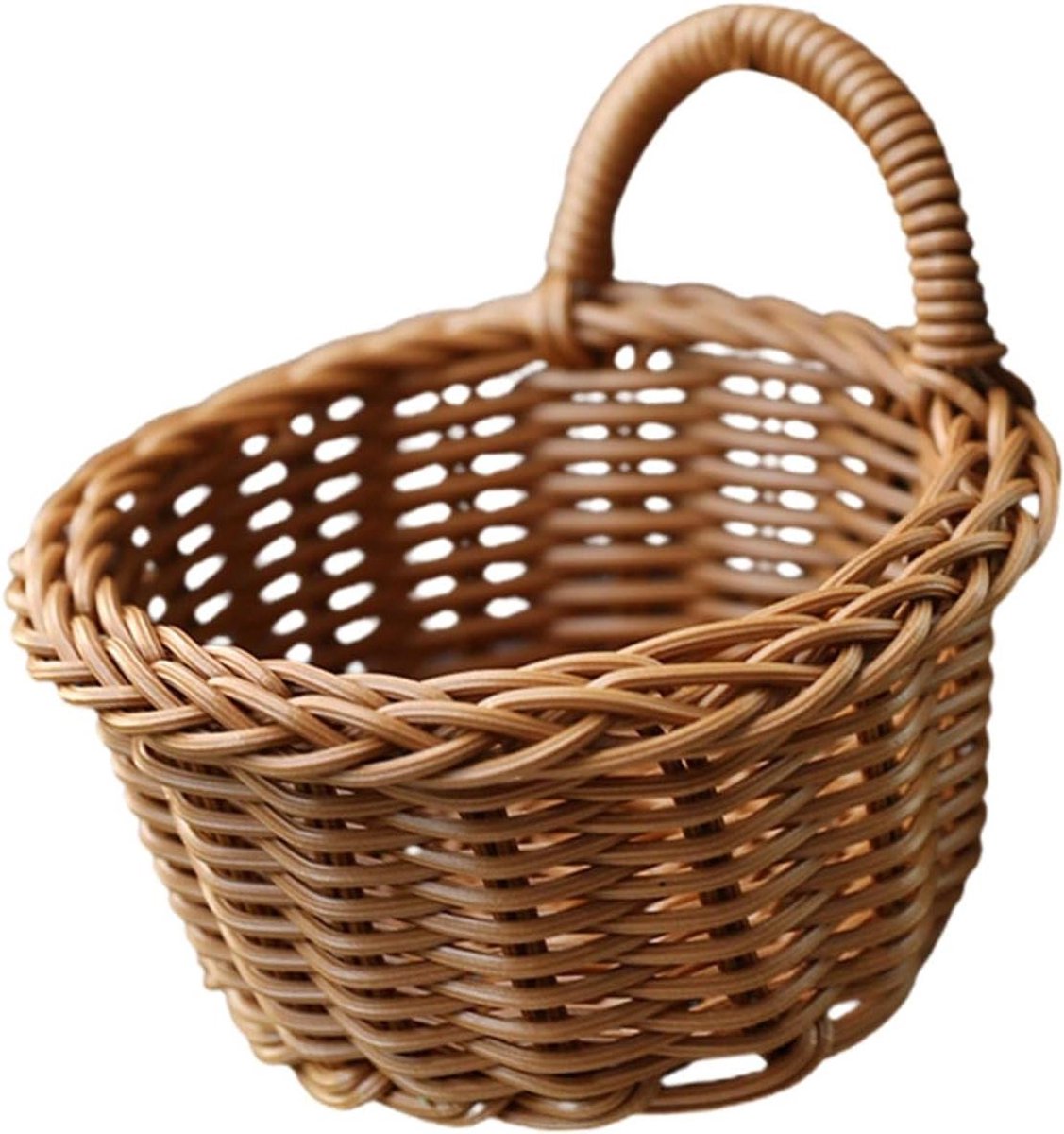 Opbergmanden - Rotan manden - Keuken organiseren - Imitatie rotan - Medium - Bruin